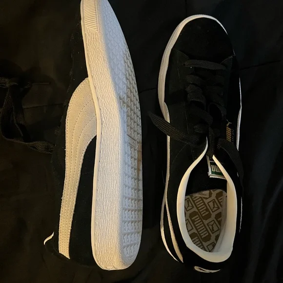 MENS Suede black puma Sneakers size 13 - Picture 3 of 13